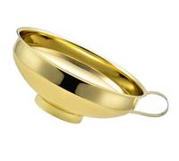 Toyvian Embudo Metálico Pequeño de Acero Inoxidable Baño Dorado Boca Ancha y Resistente para Cocina Uso Multifunción en Aceite Vino y Líquidos Domésticos Accesorio Auxiliar de Cocina