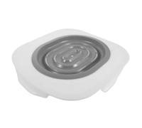 Toyvian Entrenador de Asiento de Inodoro para Gatos con Bandeja de Arena Extraíble, Base Gris, Kit de Baño para Entrenamiento de Gatos, Sistema Reutilizable para Mascotas, Adiestramiento
