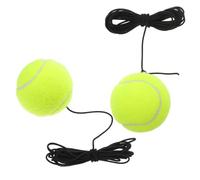 Toyvian Entrenador de Pelota de Tenis con Cuerda Elástica 2 Piezas, Pelota Compacta para Principiantes, Dispositivo Portátil para Practicar Tenis y Mejorar Coordinación en Entrenamiento