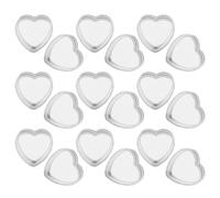 Toyvian Envases de Plástico en Forma de Corazón Tapa Set de 90 Frascos Pequeños Transparentes para Cremas Faciales Bálsamos Labiales y Maquillaje Ideales para Viaje y Almacenamiento
