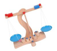 Toyvian Escala De Balance De Madera para Niño Niña Juguete Didáctico De Cálculo Material Duradero y Decorativo para Aprendizaje y Juegolúdico