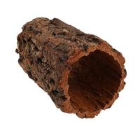 Toyvian Escondite para Reptiles Corteza de Corcho y Madera, Tronco Hueco de Café para Terrarios de Anfibios y Ranas, Refugio Duradero y Seguro para Terrarios de Selva Tropical
