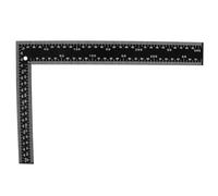 Toyvian Escuadra de Carpintero Profesional de Acero Negro Ligera y Precisa para Medición y Posicionamiento en Aplicaciones de Arquitectura y Bricolaje