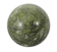 Toyvian Esfera de Jade Verde Pulida de 5 Cm para Feng Shui Energía y Fácil Mantenimiento, Adorno Elegante para Estantes y Oficina