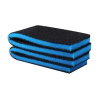 Toyvian Esponja Filtrante para Pecera Bioquímica de Poliéter Negra, Tejido Doble Capa, Tamaño Mediano, para Acuarios de Agua Dulce y Salada, Kit de 3 Unidades Reutilizables