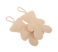 Toyvian Esponjas Exfoliantes Corporales Naturales de Lufa Forma de Oso Paquete de 2 Unidades para Ducha y Baño Limpieza Profunda y Masaje Relajante Ideales para Cuidado Personal y