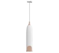 Toyvian Espumador de Leche Eléctrico de Mano Ligero Cuerpo de Acero Inoxidable y Abs para Uso en Cocina y Hogar