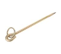 Toyvian Estaca de Amarre para Ganado y Perros Grandes, Hierro Resistente de 30 Cm, Anclaje de Tierra para Exterior, Camping, Jardín y Entrenamiento de Mascotas