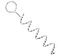 Toyvian Estaca para Perros en Espiral de Metal Engrosada Mango Ergonómico, Ancla de Tierra Resistente para Exterior, Adecuado para Entrenamiento, Campamento y Jardín (1 Unidad)