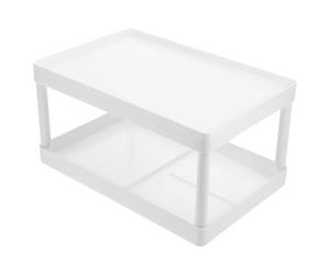 Toyvian Estantería de Baño de Doble Soporte Multifuncional Compacto para Almacenamiento Repisa Pequeña para Lavabo y Ducha sin Necesidad de Taladro para Baños Pequeños