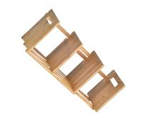 Toyvian Estantería de Escritorio Telescópica de Madera para Libros y Orden | Superficie Pulida, Bordes Suaves, Uso en Escritorio, Mantiene el Área Limpia y Organizada