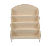 Toyvian Estantería de Madera para Libros Infantiles con Varios Escalonados Almacenamiento y Exhibición de Postales y Fotos Vertical