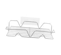 Toyvian Estantería Esquinera de Baño Sin Taladro Repisa Colgante de Acero Inoxidable Organizador Invisible para Cocina y Ducha Soporte de Pared para Almacenamiento Compacto