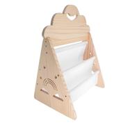 Toyvian Estantería Infantil y Esquinas Redondeadas con Estante Espacioso de Madera para Organizar Libros y Juguetes en Aulas o Salas de Juegos