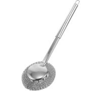 Toyvian Estropajo de Lana de Acero Inoxidable con Mango para Limpieza Profunda de Ollas y Sartenes Cepillo Multiusos para Cocina Elimina Grasa y Suciedad Fregaderos y Parrillas