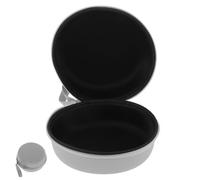 Toyvian Estuche Cremallera para Almohada de Cuello en Forma de U, Caja de Almacenamiento Portátil para Almohada de Viaje, Funda Ligera Gris Asa de Botón, Adecuado para Color