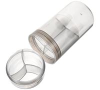 Toyvian Estuche de Viaje para Pasta de Dientes, Caja de Almacenamiento de Cepillos de Dientes de Plástico, Portátil, Boca Redonda que No Daña la Boca, para Viajes y Uso Exterior