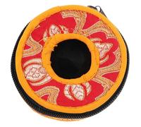 Toyvian Estuche Para Campanas De Meditación Nepal, Bolsa De Almacenamiento Cremallera Resistente, Diseño Compacto y Patrón Decorativo, Práctico Para Transporte y Protección En Rituales Bud