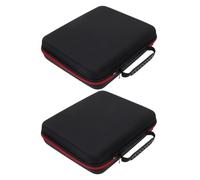 Toyvian Estuche para Micrófono Inalámbrico 2 Piezas, Bolsa Rígida Eva para 4 Micrófonos de Mano, Compartimentos Organizadores Malla, Tamaño 29x26x7 Cm, Adecuado para Almacenamiento