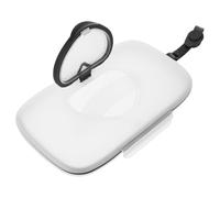 Toyvian Estuche Porta Toallitas Húmedas Portátil para, Dispensador de Toallitas de Viaje en Plástico Pp, Diseño Compacto Color Claro y Negro, Adecuado para Guardería y Uso Diario