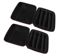 Toyvian Estuche Rígido para Micrófono Inalámbrico 2 Unidades Bolsa de Almacenamiento EVA 29X26X7 CM para 4 Micrófonos Organizador Portátil para Conciertos y Karaoke Profesional