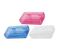 Toyvian Estuches de Plástico Transparentes para Lápices 3 Pcs, Simples y Creativos, Color Aleatorio, Gran Capacidad, para Estudiantes y Artistas, Organización Escolar y Viaje