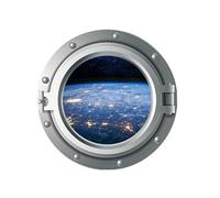 Toyvian Etiqueta De La Pared De Ojo De Buey 3d Etiqueta Mural De La Pared Pegatinas Decorativas Calcomanías De Vinilo Para Pared Pegatinas De Pared Decoración Del Hogar Playa Ala Ventana