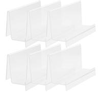 Toyvian Expositor Transparente para Carteras de Escritorio, Organizador de Bolsos Compacto 6 Piezas, Soporte Porta Postales y Tarjetero para Almacenamiento en Mostrador Hogar y Tienda