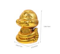 Toyvian Feng Shui Snake Savings Jar Year of The Snake Childsafe Plastic Coin Bank with Twist Bottom Plug For Home Decor