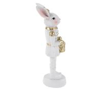 Toyvian Figura de 17 Cm de Conejo de de Resina Dorada de Pascua Detalles Artesanales y Diseño para de Mesa Festiva para Celebraciones de