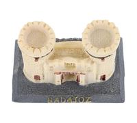 Toyvian Figura de Castillo de Resina Vintage para Mesa de Arena, Miniatura de Palacio Español en Color Natural, Adorno para Micropaisajes y Decoración de Jardines en Miniatura, Tamaño