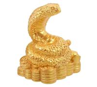 Toyvian Figurilla Serpiente de Resina Decorativa Estatua Zodiacal para Escritorio y Estantería Adorno para Jardín y Entrada Ornamento Realista para Balcón y Mesa