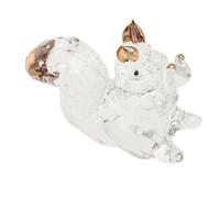 Toyvian Figurita de Cristal de Ardilla con Diseño Artístico Pesado Decorativo para Mesa de Otoño Centro de Mesa Bonito para Cumpleaños Adorno Festivo para Acción de Gracias y Navidad