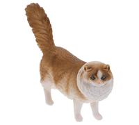 Toyvian Figurita de Gato Pequeña Decorativa Modelo Artificial de para Escritorio Juguete Educativo para Estatua Gatito con Superficie Suave y Diseño Realista para Decoración y Aprendizaje