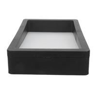 Toyvian Filtro para Acuario y Sumidero en Plástico Negro de 29.5x19.5x4cm Que Previene la Succión de Peces Pequeños y Protege el Ecosistema Acuático