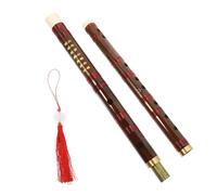 Toyvian Flauta De Bambú Tradicional Tono c Para Niños y Adultos, Instrumento Musical Transversal Profesional De Madera Natural, Fácil De Tocar y Sonido Preciso