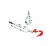 Toyvian Flauta de Porcelana China con Forma de Cucurbitáceas Instrumentos Musicales Flauta de Porcelana Patrón