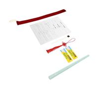 Toyvian Flauta Dizi Tradicional Pequeña en Tonalidad Boquilla de Grado Alimenticio, Material Plástico Seguro y Kit Completo de Accesorios para Principiantes y Educación Musical