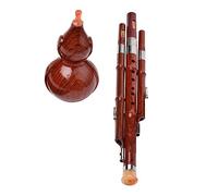 Toyvian Flauta Hulusi Profesional De Cucurbitáceas En Baquelita c Afinación, Instrumento Musical Chino Tradicional Para Principiantes, Estudiantes y Uso Educativo