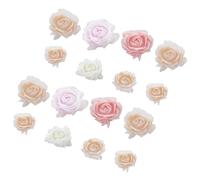 Toyvian Flores para Uñas Tamaño Mixto 50 Piezas Adornos de Plástico para Uñas Rosas Secas Varios estilos para Salón de Manicura y Uso en Casa Varios estilos