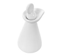 Toyvian Frasco Gotero de Cerámica Blanco de 70 Ml para Aceites Esenciales y Aceite Capilar, Diseño Vintage Japonés para Sesiones de Masaje y Almacenamiento Estable