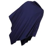 Toyvian Funda de Lactancia Multifuncional y Capa Transpirable para Cochecito, Protección contra Viento, Muselina Azul Marino, para Mamás Lactantes, Uso Exterior, Fácil Ajuste y Cobertura Completa