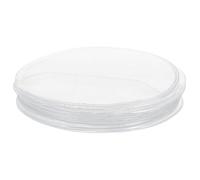 Toyvian Funda Protectora Redonda Transparente para Insignias de 63 Mm, 50 Piezas de Pvc Resistente a Arañazos y Manchas, Almacenamiento y Exhibición para Botones de 58 Mm,