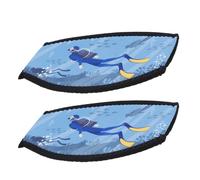 Toyvian Fundas para Correas de de Buceo de Neopreno Impermeables 2 Piezas Cubiertas para Gafas de Natación Unisex Banda para Buceo y Snorkel Accesorio para Deportes Acuáticos