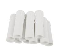 Toyvian Fundas para Cubiertas de Velas de Araña 30x100mm, Cubiertas de Plástico para Portalámparas de Candelabros, Protección Decorativa para Accesorios de Iluminación, Paquete de 12 Piezas