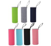 Toyvian Fundas Térmicas para Tazas de Vidrio 7 Piezas, Neopreno Resistente, Colores Variados (negro, Azul Claro, Rojo, Gris, Rosa Claro, Azul Marino, Verde), Protección Portátil