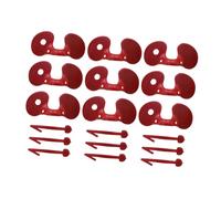 Toyvian Gafas Antipicoteo para Pollos 100x, Anteojos de Plástico Resistentes Rojos para Gallinas, Faisanes y Aves de Corral, Prevención de Conflictos y Picoteo en Granjas Color Aleatorio