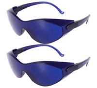 Toyvian Gafas Protectoras Diseño Cómodo y Almohadillas Nasales Integradas Paquete de 2 Unidades Material PC Azul para Procedimientos Cosméticos para Depilación Ipl