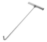 Toyvian Gancho de elevación de acero inoxidable, gancho práctico en T para alcantarillado de propiedad, gancho para puerta corredera, servicio pesado, fácil de usar, para bienes y puertas