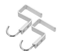 Toyvian Gancho de Escritorio para Mochila Escolar 2 Piezas | Sujeta Bolsos para Mesa, para Tableros de 1,8 a 1,9cm, Color Plata, Uso Sencillo